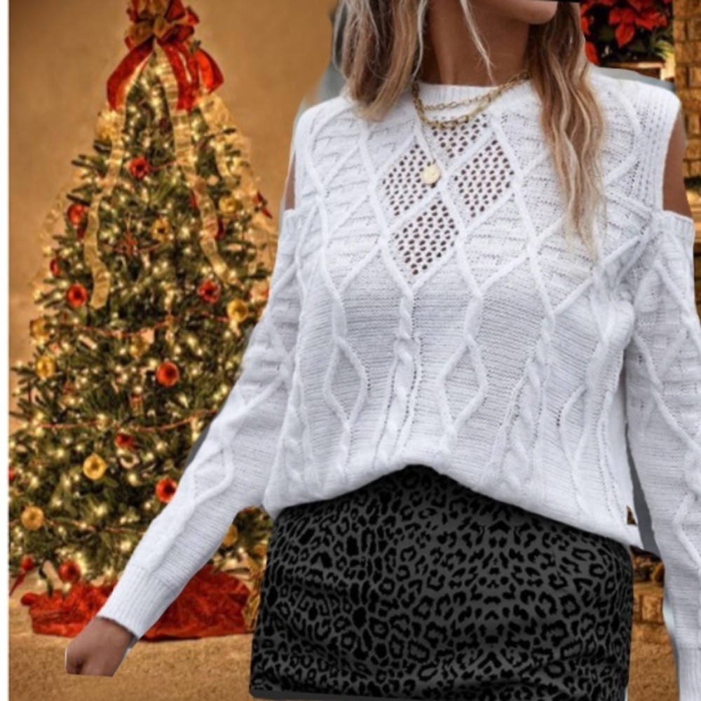 New white long sleeve sweater - Picture 7 of 7